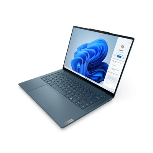 Lenovo , Yoga Pro 7 14IMH9 , Tidal Teal , 14.5 , OLED , 2.8K , 2880 x 1800 pixels , Glossy , Intel Core U7 , 155H , 16 GB , Soldered LPDDR5x , Solid-state drive capacity 1000 GB , NVIDIA GeForce RTX 4050 , GDDR6 , 6 GB , Windows 11 Home , 802.11ax , Bluet