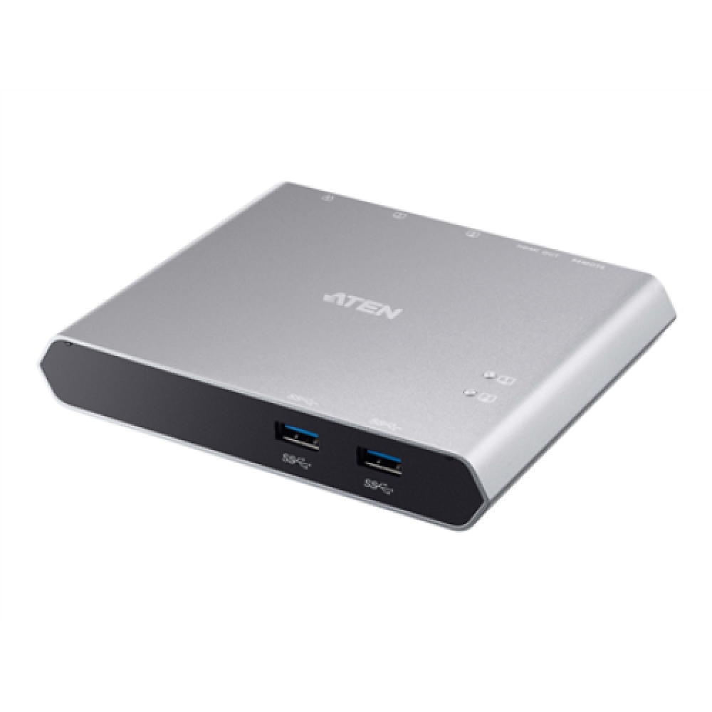 Aten , US3310-AT 2-Port USB-C Dock Switch with Power Pass-through