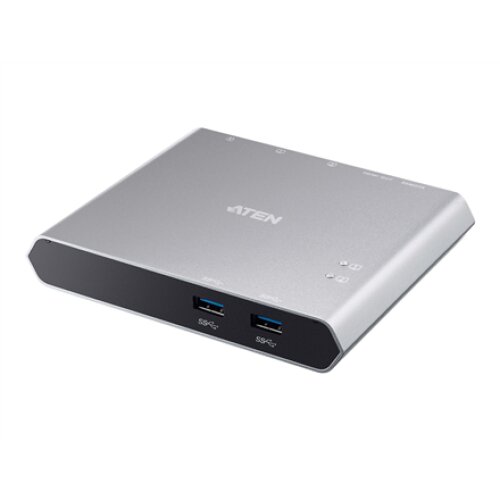 Aten , US3310-AT 2-Port USB-C Dock Switch with Power Pass-through