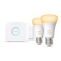 HueWA Starter Kit 2pcs, Bridge, Switch , E27 , 11 W , Warm to cool white light, 2200-6500K , Bluetooth and Zigbee