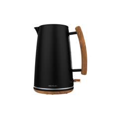 Cecotec Kettle , ThermoSense 400 , Electric , 3000 W , 1.7 L , Stainless steel/BPA , 360° rotational base , Black Woody