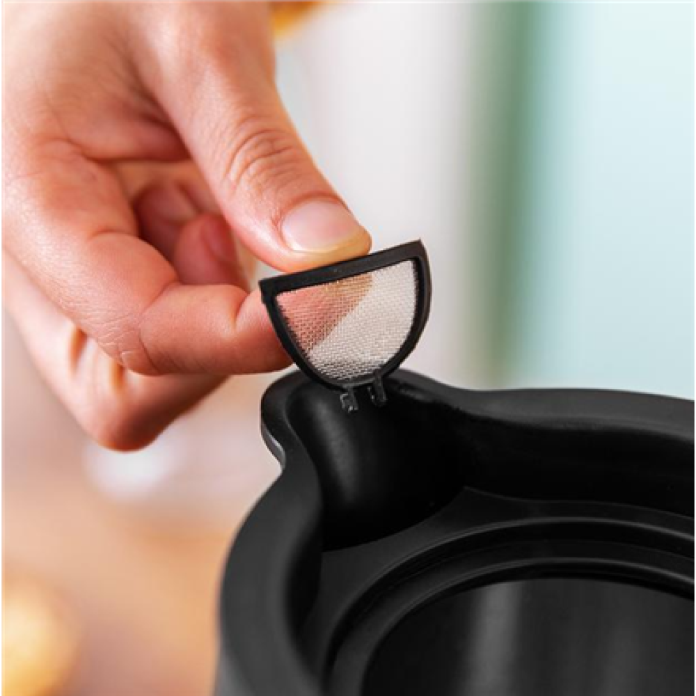 Cecotec Kettle , ThermoSense 400 , Electric , 3000 W , 1.7 L , Stainless steel/BPA , 360° rotational base , Black Woody