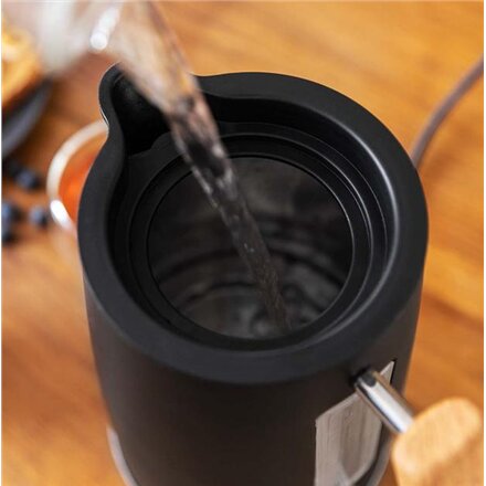Cecotec Kettle , ThermoSense 400 , Electric , 3000 W , 1.7 L , Stainless steel , 360° rotational base , Black