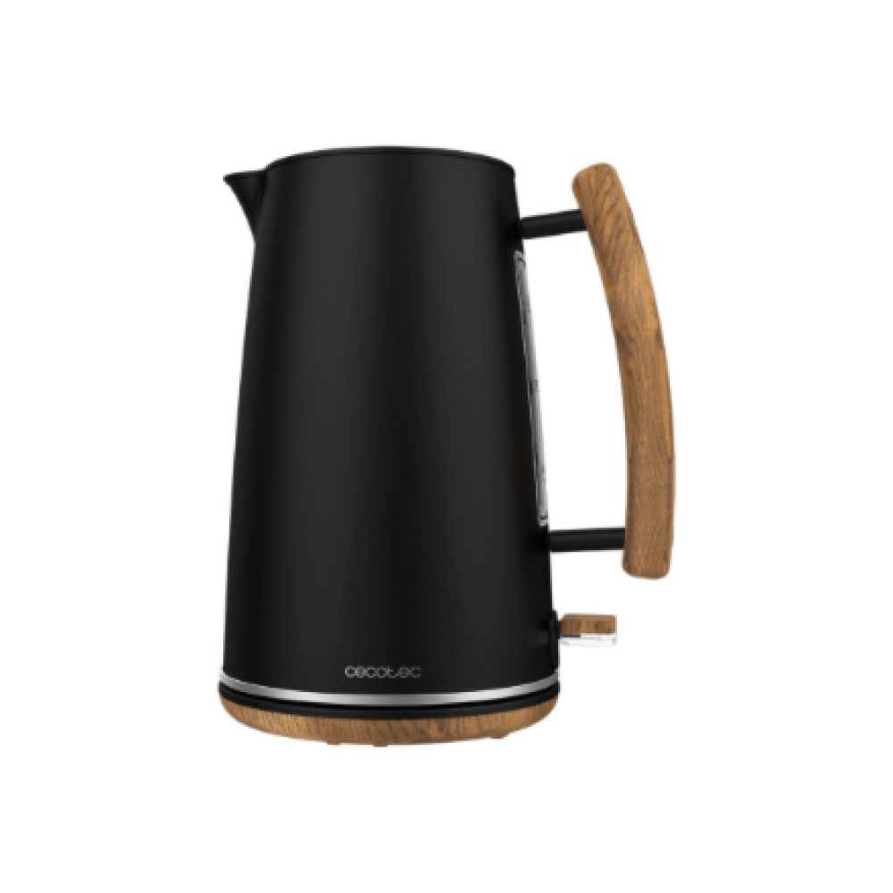 Cecotec Kettle , ThermoSense 400 , Electric , 3000 W , 1.7 L , Stainless steel/BPA , 360° rotational base , Black Woody