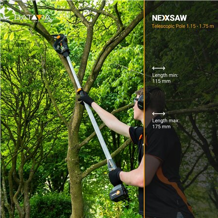 Batavia B.V. , Telescopic pole 1.15 - 1.75 m For Nexxsaws and Nexxcuts - 18V , Telescopic Pole