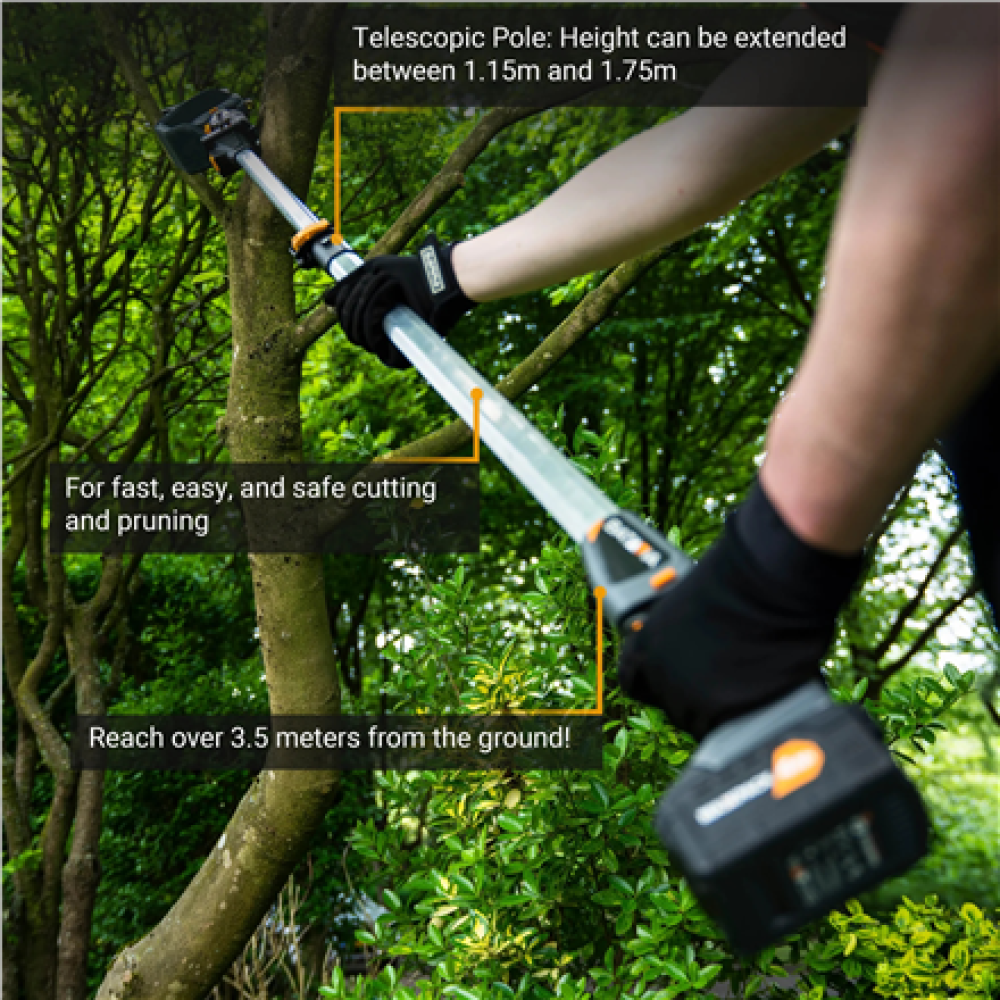 Batavia B.V. 18V Telescopic Pole 1.15-1.75m for 18V Nexxsaw and 18V Nexxcut , Telescopic Pole