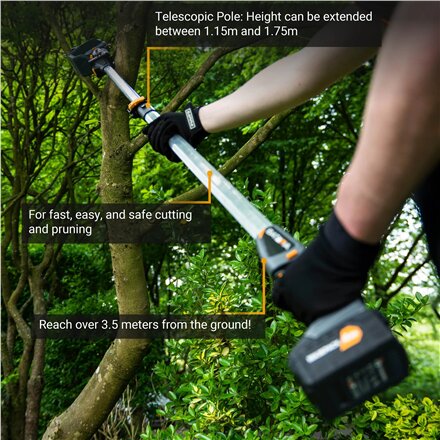 Batavia B.V. , Telescopic pole 1.15 - 1.75 m For Nexxsaws and Nexxcuts - 18V , Telescopic Pole
