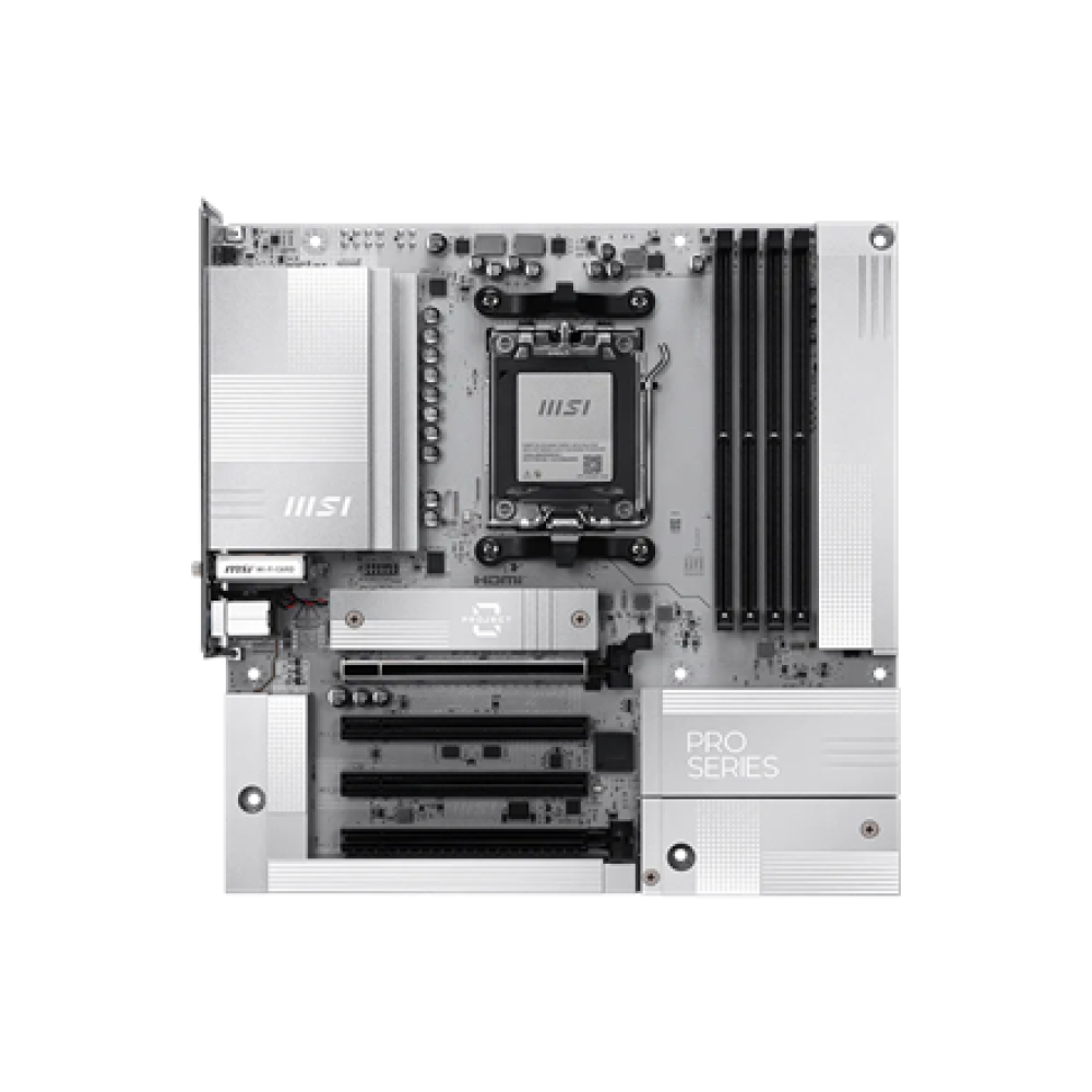 MSI PRO B850M-A WIFI PZ , Processor family AMD , Processor socket AM5 , DDR5 , Supported hard disk drive interfaces SATA, M.2 , Number of SATA connectors 4