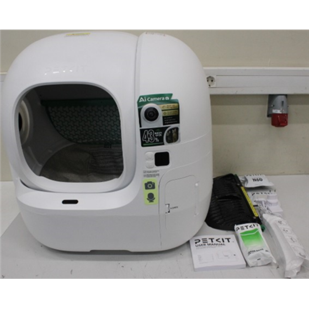 SALE OUT. PETKIT Automatic Cat Litter Box , Purobot Max Pro 2 , White , USED, DIRTY, MISSING INNER PACKAGING , 24 month(s)