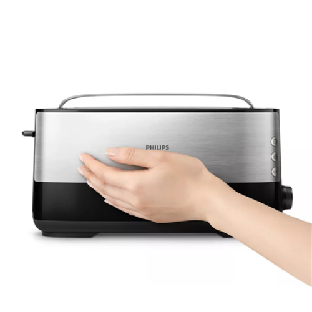 Philips , Toaster , HD2692/90 Viva Collection , Power 950 W , Number of slots 2 , Housing material Metal/Plastic , Black