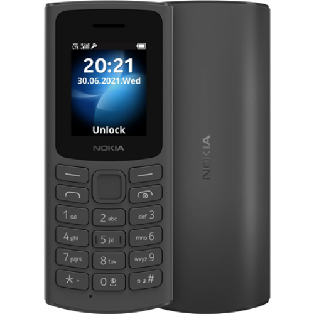 Nokia 105 DS TA-1378 Black, 1.8 , QQVGA, 0.048 MB, Dual SIM, Nano Sim, 3G, USB version Micro, 1020 mAh
