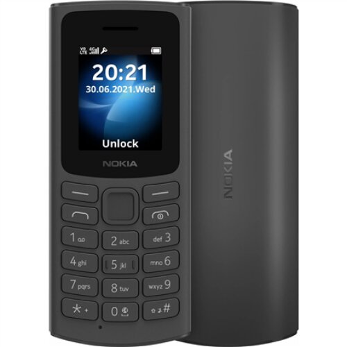 Nokia 105 DS TA-1378 Black, 1.8 , QQVGA, 0.048 MB, Dual SIM, Nano Sim, 3G, USB version Micro, 1020 mAh