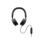 Dell , Pro Wired On-Ear Headset , WH5024 , Built-in microphone , USB Type-A , ANC , Black