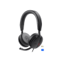 Dell , Pro Wired On-Ear Headset , WH5024 , Built-in microphone , USB Type-A , ANC , Black