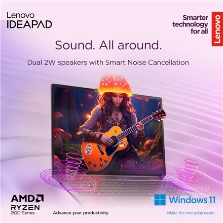 Lenovo IdeaPad Slim 3 15AMN8 , Arctic Grey , 15.6 , TN , FHD , 1920 x 1080 pixels , Anti-glare , AMD Ryzen 3 , 7320U , 16 GB , Soldered LPDDR5 , Solid-state drive capacity 512 GB , AMD Radeon 610M Graphics , Windows 11 Home , 802.11ax , Bluetooth version 