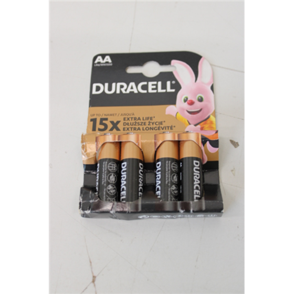 SALE OUT. DURACELL Basic MN1500 AA (LR06), 4-pack , Duracell , AA/LR6 , Alkaline Basic MN1500 , 4 pc(s) , DAMAGED PACKAGING