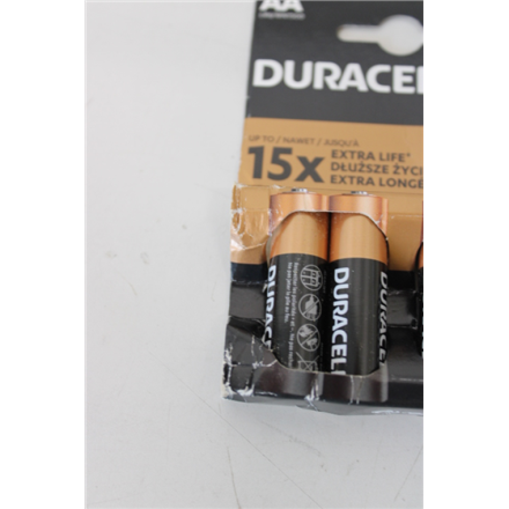 SALE OUT. DURACELL Basic MN1500 AA (LR06), 4-pack , Duracell , AA/LR6 , Alkaline Basic MN1500 , 4 pc(s) , DAMAGED PACKAGING