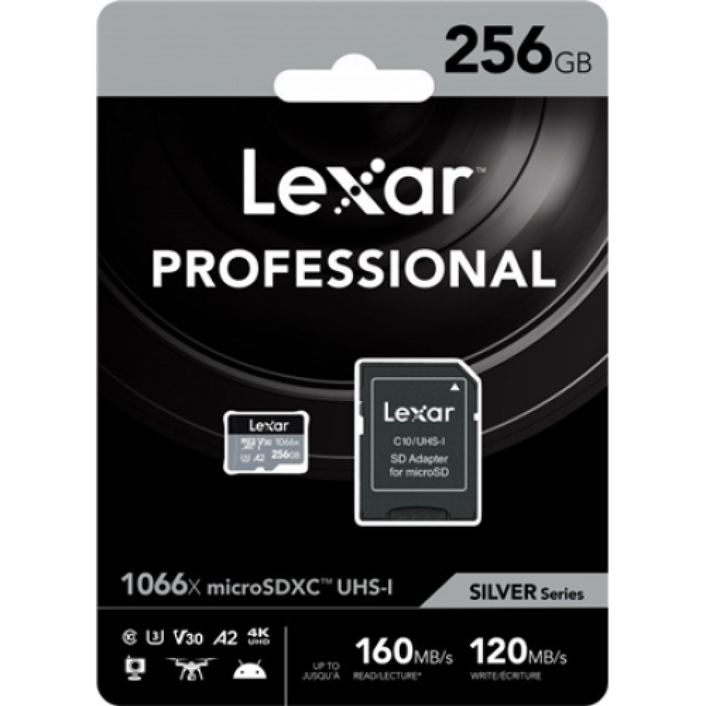 Lexar , High-Performance 1066x , UHS-I , 256 GB , MicroSDXC , Flash memory class 10
