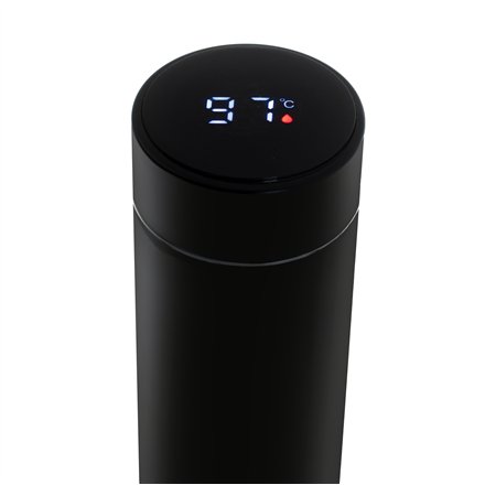 Adler , Thermal Flask , CR 4507bk , Capacity 0.473 L , Material Stainless steel/Silicone , Black