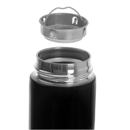 Adler , Thermal Flask , CR 4507bk , Capacity 0.473 L , Material Stainless steel/Silicone , Black