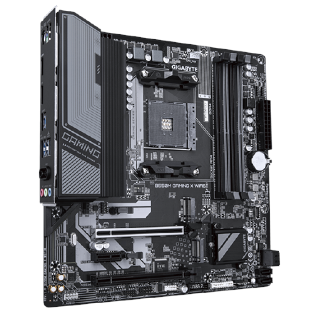 Gigabyte B550M GAMING X WIFI6 , Processor family AMD , Processor socket AM4 , DDR4 DIMM , Supported hard disk drive interfaces SATA, M.2 , Number of SATA connectors 4