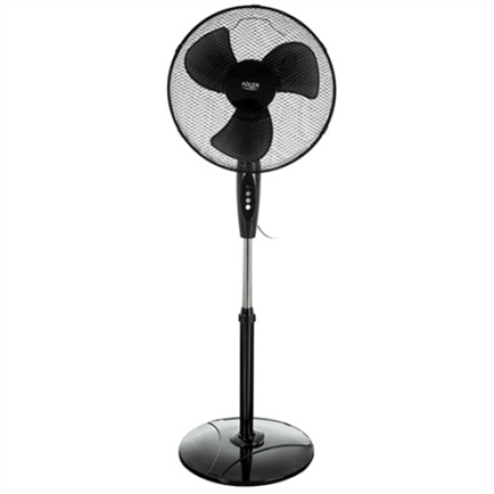 Adler Fan AD 7323b Stand Fan, Number of speeds 3, 90 W, Oscillation, Diameter 40 cm, Black