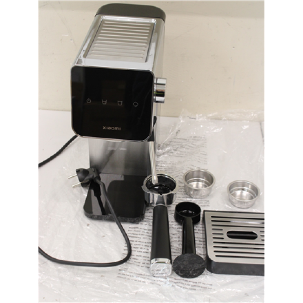 SALE OUT. Xiaomi Espresso Machine , Pump pressure 20 bar , Built-in milk frother , Semi-automatic , 1350 W , Silver/Black , UNPACKED, SCRATCHED ON CORPUS AND ACCESSORIES