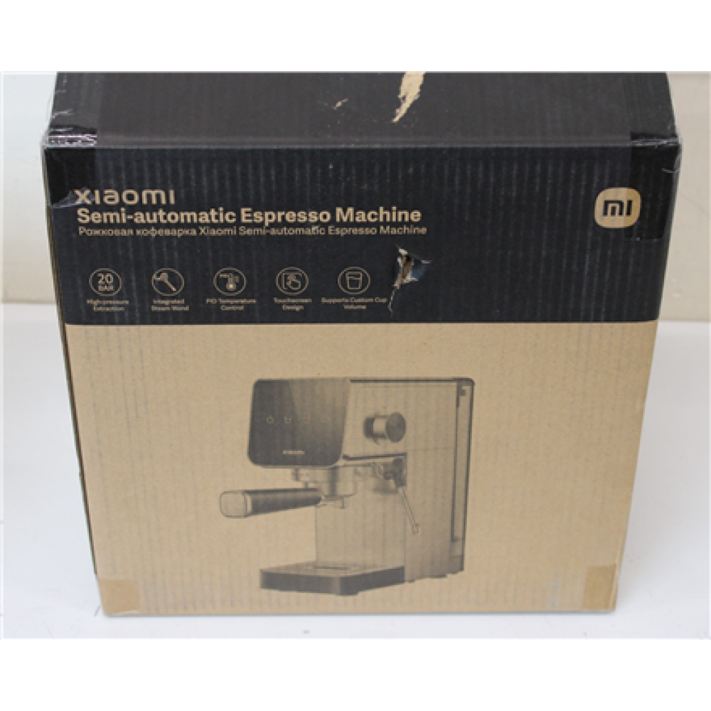 SALE OUT. Xiaomi Semi-automatic Espresso Machine , Xiaomi Espresso Machine , Pump pressure 20 bar , Built-in milk frother , Semi-automatic , 1350 W , Silver/Black , DAMAGED PACKAGING