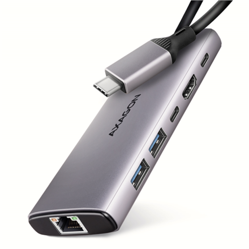 AXAGON Multi port USB-C 10Gbps hub , HMC-6G2L