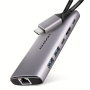 AXAGON Multi port USB-C 10Gbps hub , HMC-6G2L