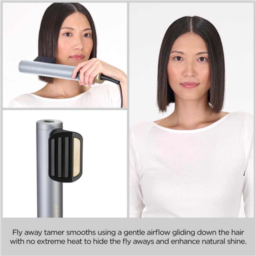 BABYLISS , Hair styling comb , Air Wand AS6555E , Ion conditioning , Number of heating levels 4 , 1600 W , Chrome