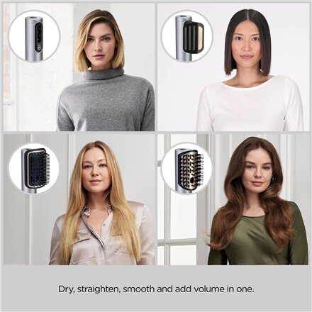 BABYLISS , Hair styling comb , Air Wand AS6555E , Ion conditioning , Number of heating levels 4 , 1600 W , Chrome
