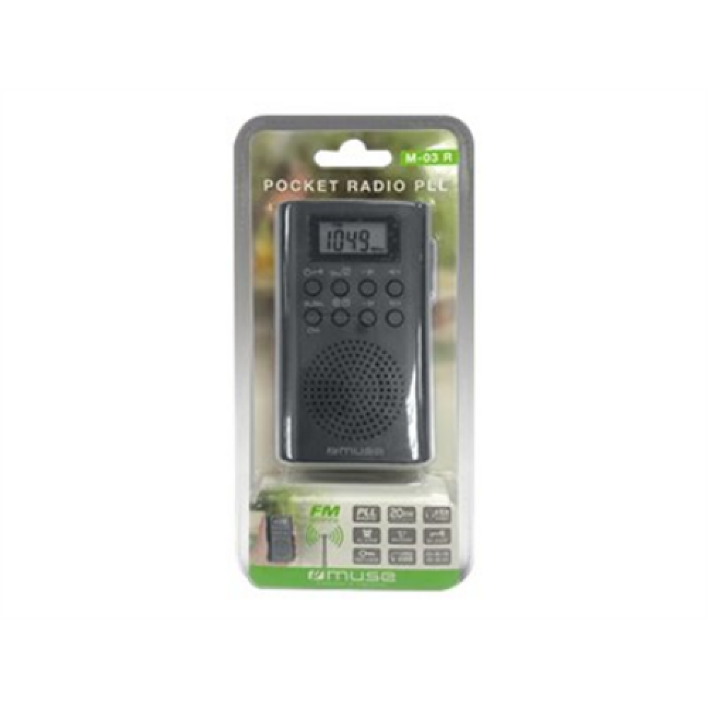 Muse , Pocket radio , M-03R , Black