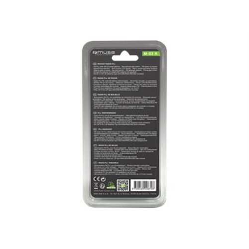 Muse , Pocket radio , M-03R , Black