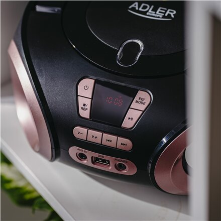 Adler , CD-MP3 Boombox , AD 1181 , Speakers , USB connectivity , FM