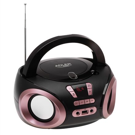 Adler , CD-MP3 Boombox , AD 1181 , Speakers , USB connectivity , FM