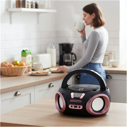 Adler , CD-MP3 Boombox , AD 1181 , Speakers , USB connectivity , FM