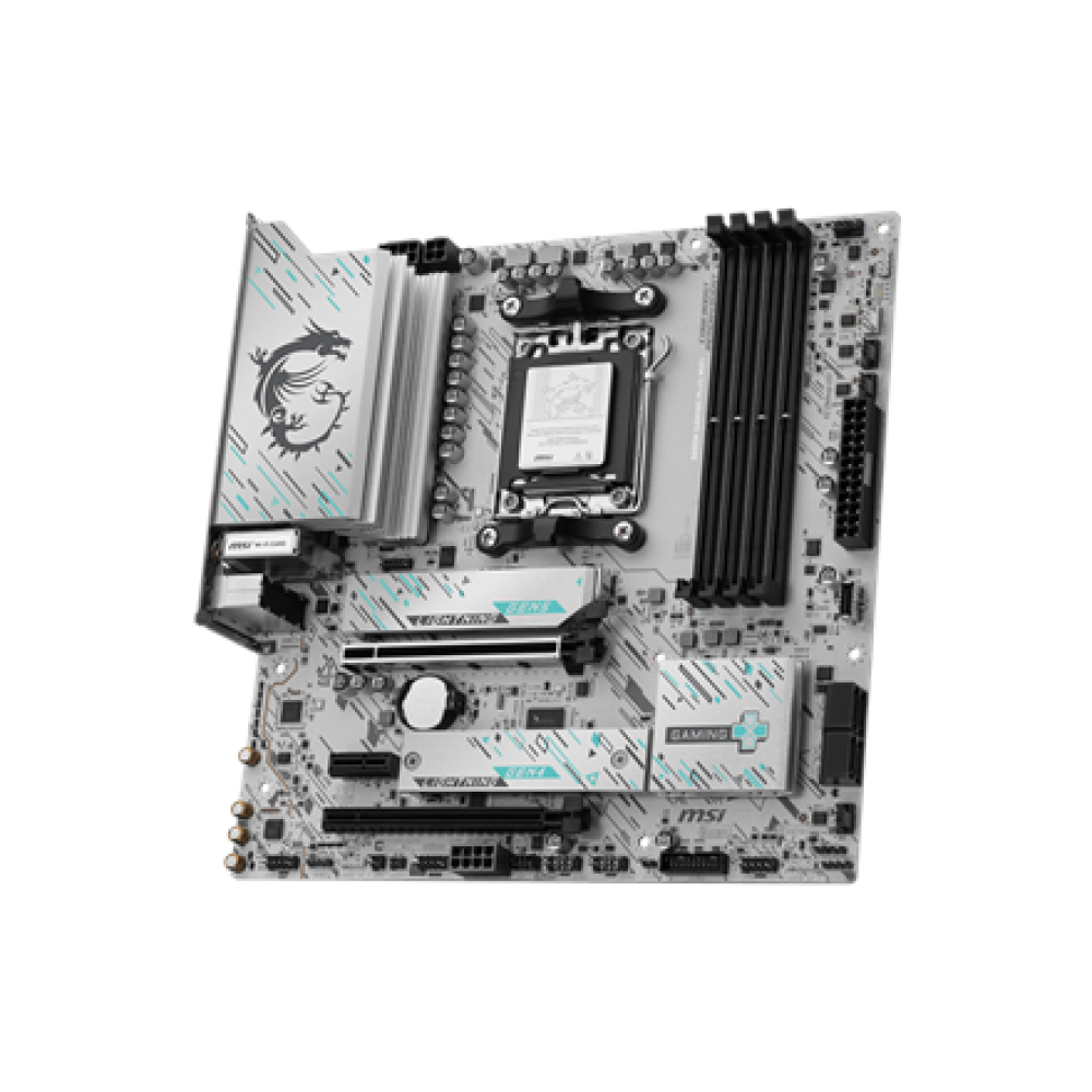 MSI B850M GAMING PLUS WIFI , Processor family AMD , Processor socket AM5 , DDR5 , Supported hard disk drive interfaces SATA, M.2 , Number of SATA connectors 4