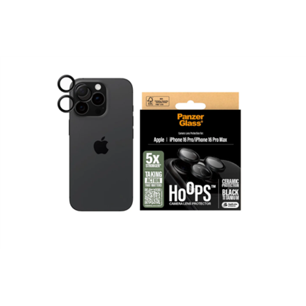 PanzerGlass , Hoops Ceramic Camera Lens Protector iPhone 16 Pro/16 Pro Max