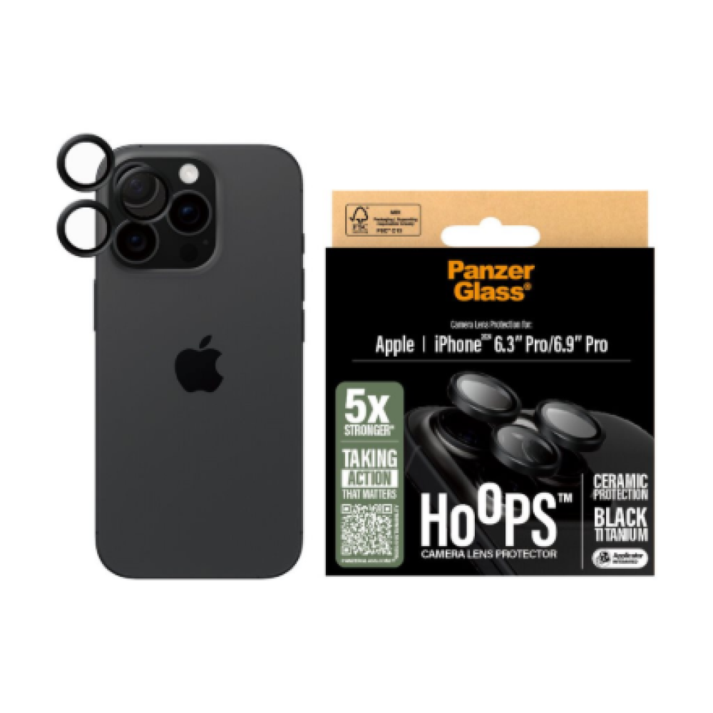 PanzerGlass , Hoops Ceramic Camera Lens Protector iPhone 16 Pro/16 Pro Max