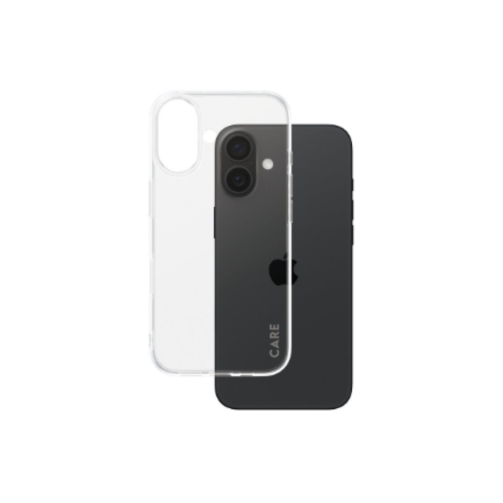 CARE Fashionable Case , Back cover , Apple , iPhone 16 , Recycled plastic , Transparent , X-Ray Soft Basic