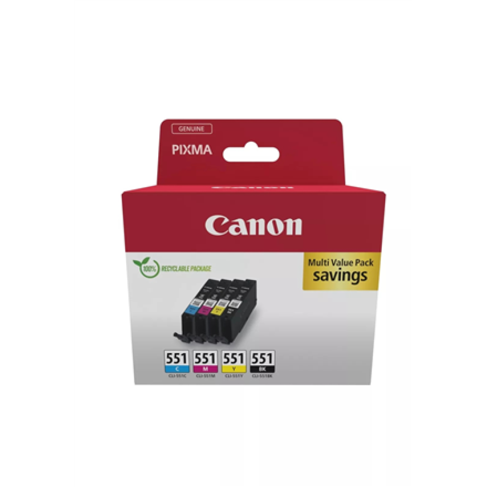 Canon CLI-551 , Ink cartridge , Black, Cyan, Magenta, Yellow