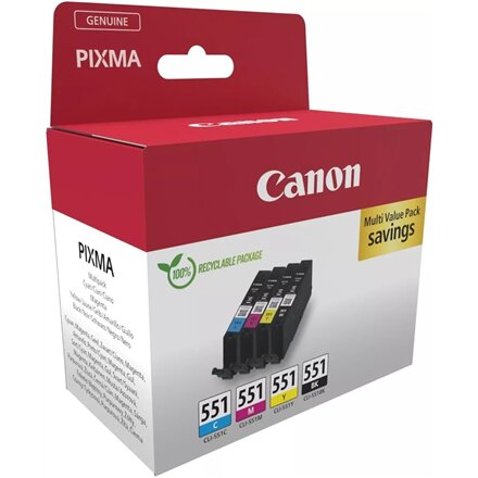 Canon CLI-551 , Ink cartridge , Black, Cyan, Magenta, Yellow