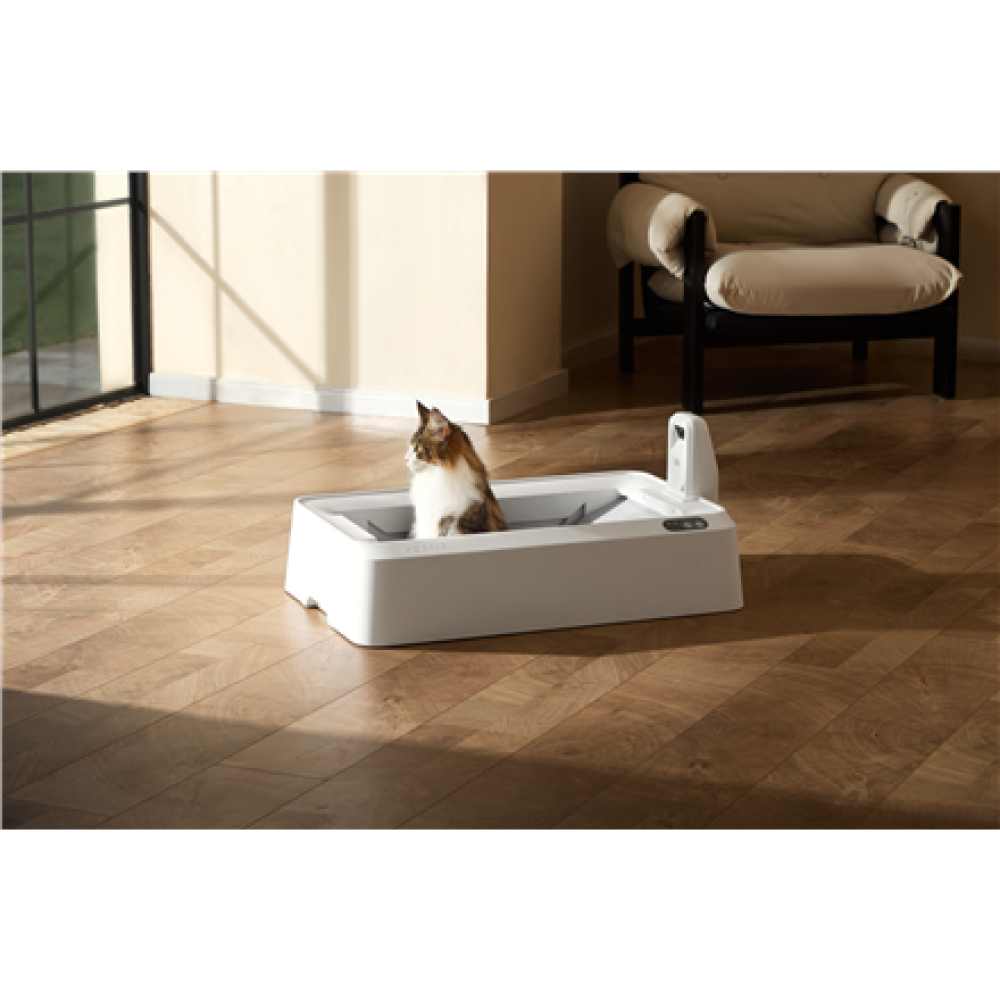 PETKIT Purobot Crystal Duo with Camera Self-Cleaning Cat Litter Box , White