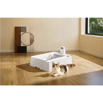 PETKIT Purobot Crystal Duo with Camera Self-Cleaning Cat Litter Box , White