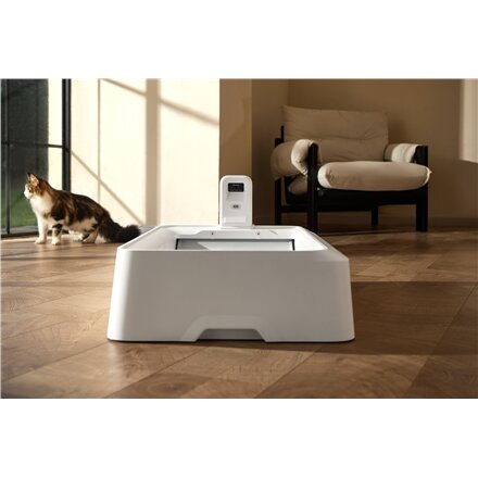 PETKIT Purobot Crystal Duo with Camera Self-Cleaning Cat Litter Box , White