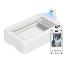 PETKIT Purobot Crystal Duo with Camera Self-Cleaning Cat Litter Box , White PETKIT Purobot Crystal Duo with Camera Self-Cleaning Cat Litter Box , White