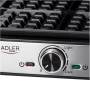 Adler Waffle Maker , AD 3083 , 1800 W , Number of pastry 4 , Belgium , Silver/Black