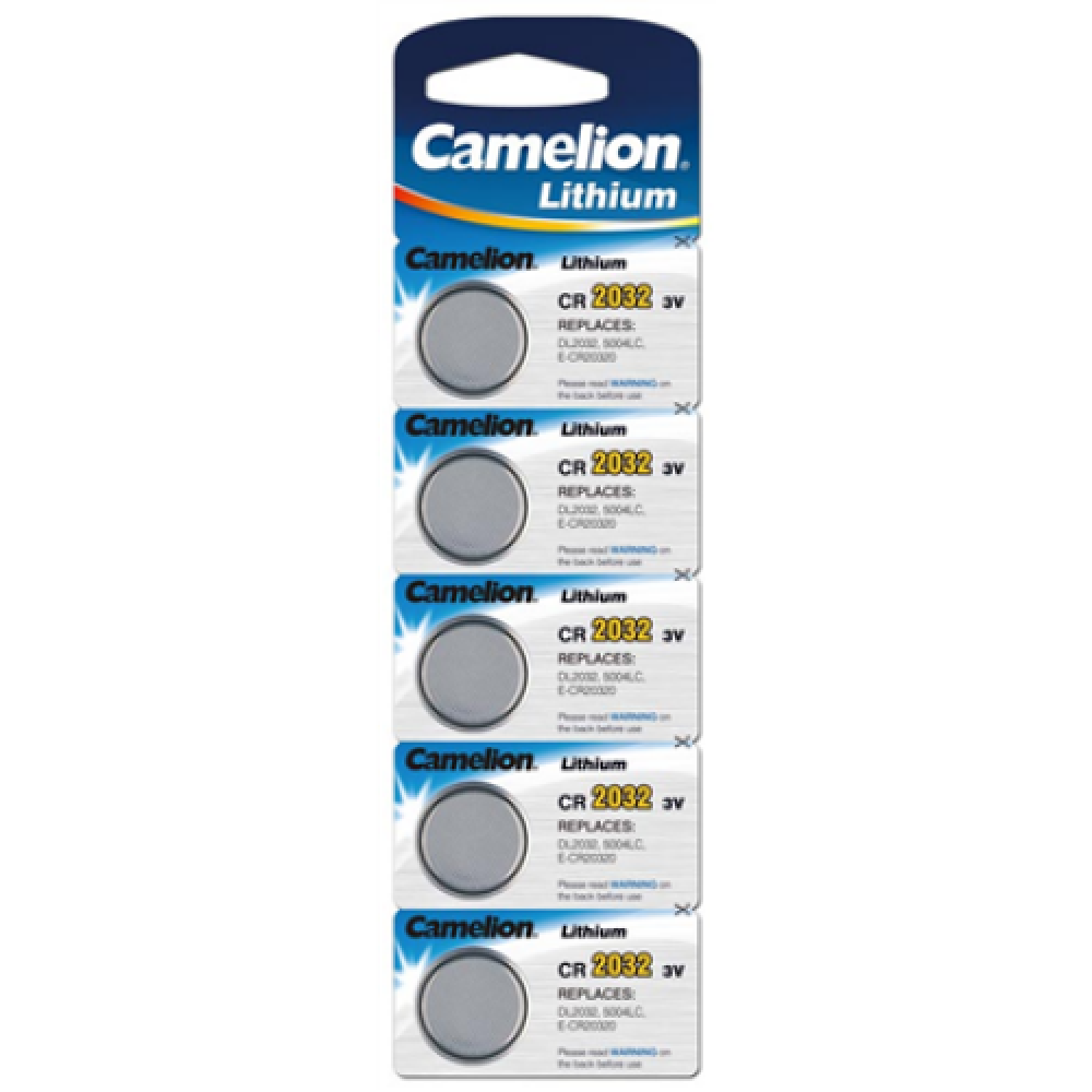Camelion , CR2032-BP5 , CR2032 , Lithium , 5 pc(s)