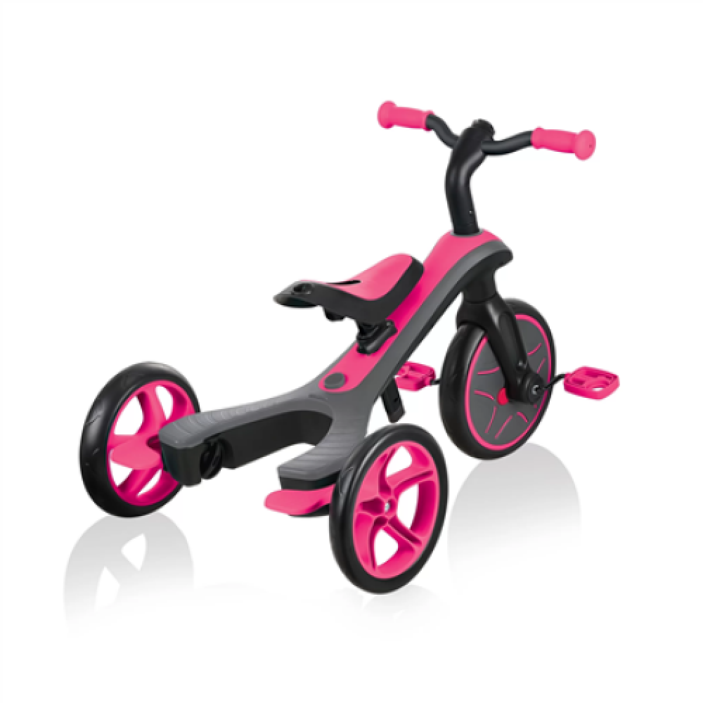 Globber Tricycle and Balance Bike Trike Explorer 4in1 Pink